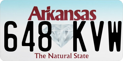 AR license plate 648KVW