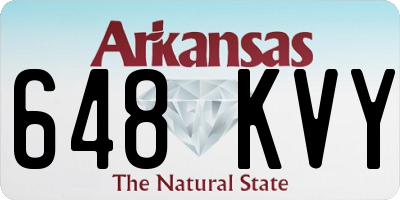 AR license plate 648KVY