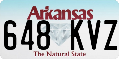 AR license plate 648KVZ