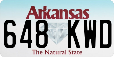 AR license plate 648KWD