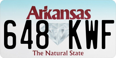 AR license plate 648KWF