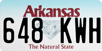 AR license plate 648KWH