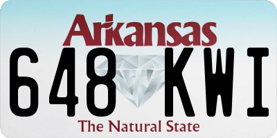 AR license plate 648KWI