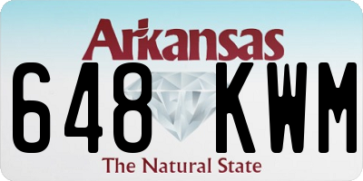 AR license plate 648KWM