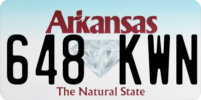 AR license plate 648KWN
