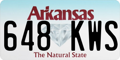 AR license plate 648KWS