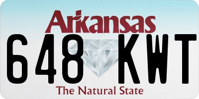 AR license plate 648KWT