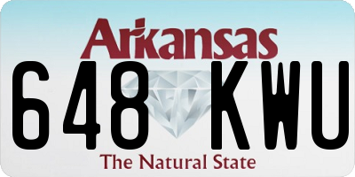 AR license plate 648KWU
