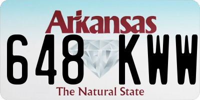 AR license plate 648KWW