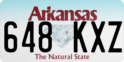 AR license plate 648KXZ