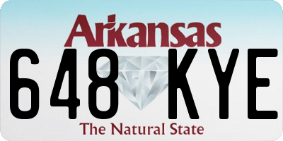 AR license plate 648KYE