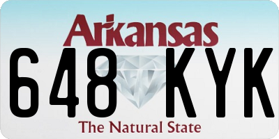 AR license plate 648KYK