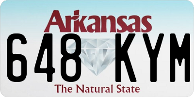 AR license plate 648KYM