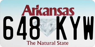AR license plate 648KYW