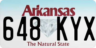 AR license plate 648KYX