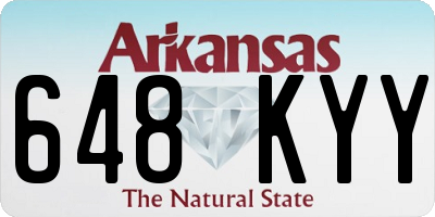 AR license plate 648KYY
