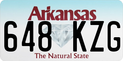 AR license plate 648KZG