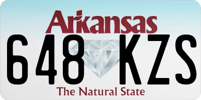 AR license plate 648KZS