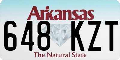 AR license plate 648KZT