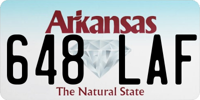 AR license plate 648LAF