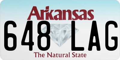 AR license plate 648LAG