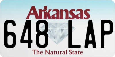 AR license plate 648LAP