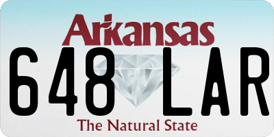 AR license plate 648LAR