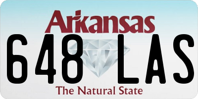 AR license plate 648LAS