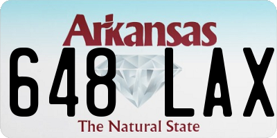 AR license plate 648LAX