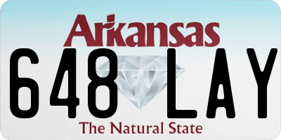 AR license plate 648LAY