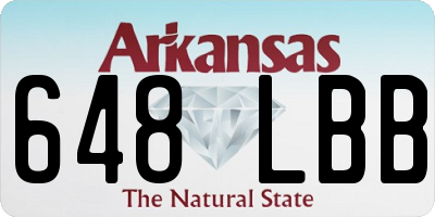 AR license plate 648LBB