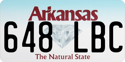 AR license plate 648LBC