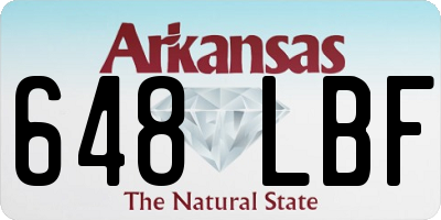 AR license plate 648LBF
