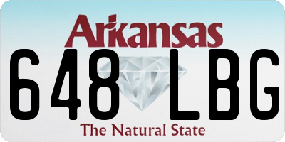 AR license plate 648LBG