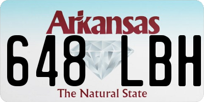 AR license plate 648LBH