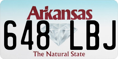 AR license plate 648LBJ