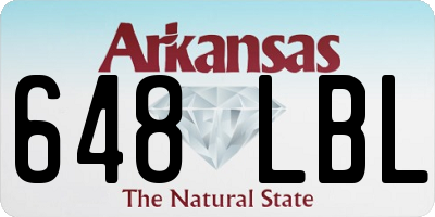 AR license plate 648LBL