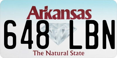 AR license plate 648LBN