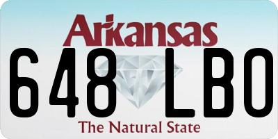 AR license plate 648LBO