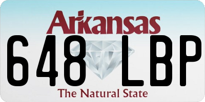 AR license plate 648LBP