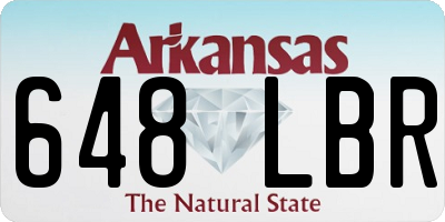 AR license plate 648LBR