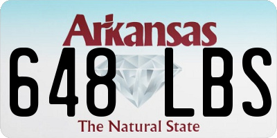 AR license plate 648LBS