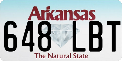 AR license plate 648LBT