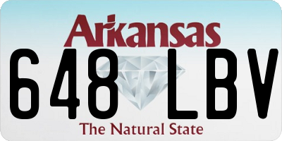 AR license plate 648LBV
