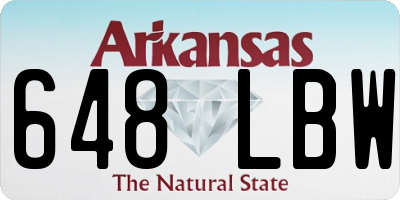 AR license plate 648LBW