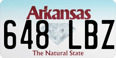AR license plate 648LBZ