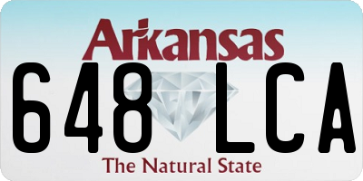 AR license plate 648LCA