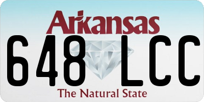 AR license plate 648LCC