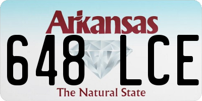 AR license plate 648LCE