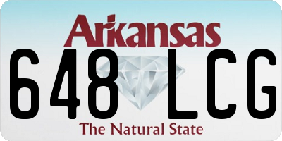 AR license plate 648LCG